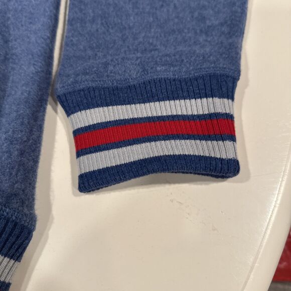 Nascar Daytona Sweatshirt Retro Applique Embroidered Crewneck Blue Soft L - Picture 2 of 8